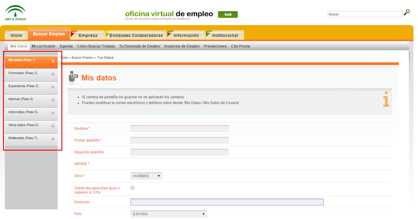 administracion datos