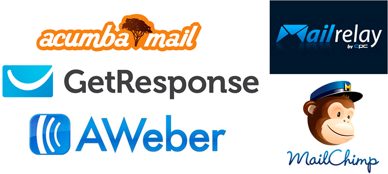 Logotipos de herramientas Email Marketing