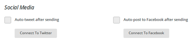 Perfiles RRSS campaña Mailchimp