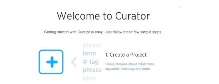 imagen de la página de my curator